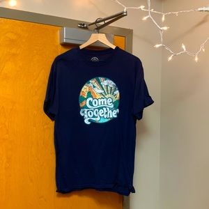 Navy Tshirt, Decal says Come Together, No back